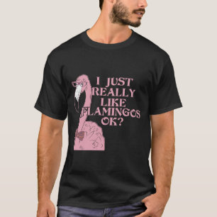 Camiseta Gosto flamingos de de verdade