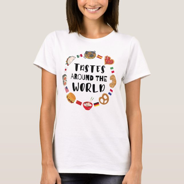 Camiseta Gosto pelo mundo (Frente)