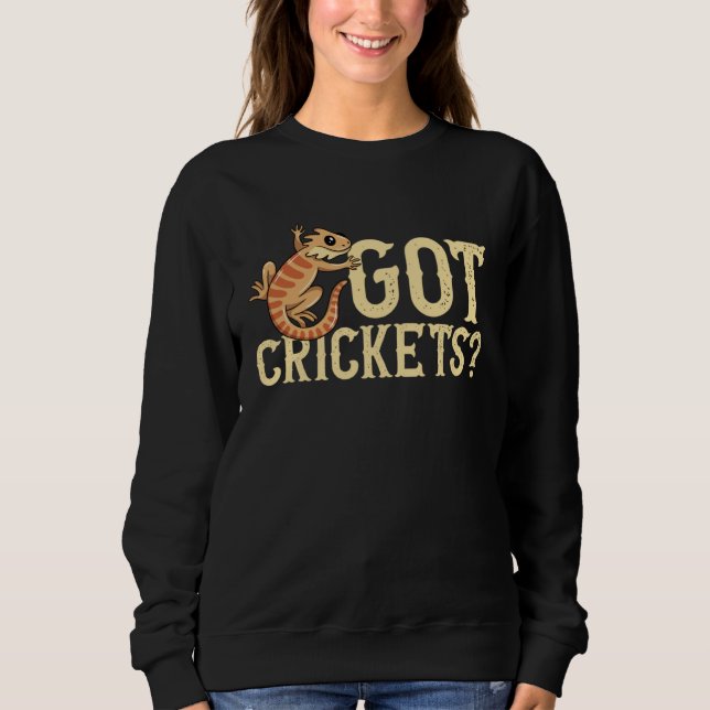 Camiseta Got Crickets Bearded Dragon Beardie Lizard Reptile (Frente)