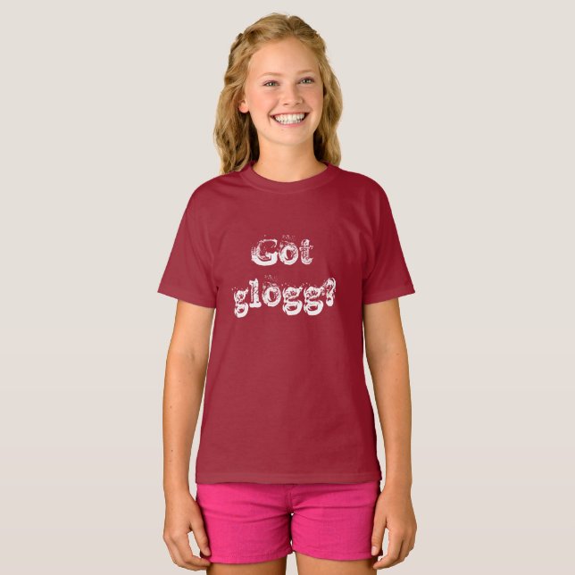 Camiseta Got glogg Swedish language saying for Christmas (Frente Completa)