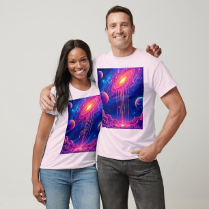 Camiseta Gota Cósmica: Essência Doce da Galáxia