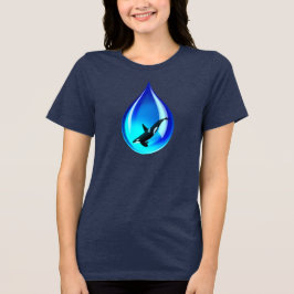 Camiseta Gota de Água e Orca