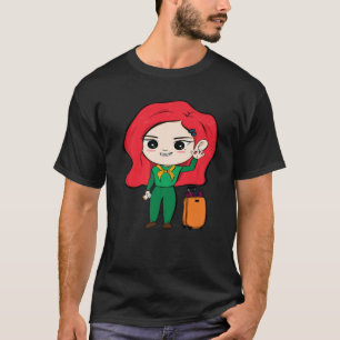 Camiseta Gota de Animação Kawaii, Estilo Chibi Bonito