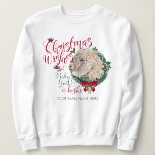 Camiseta GOTA   O Natal Deseja O Bebê-Cabra Angora