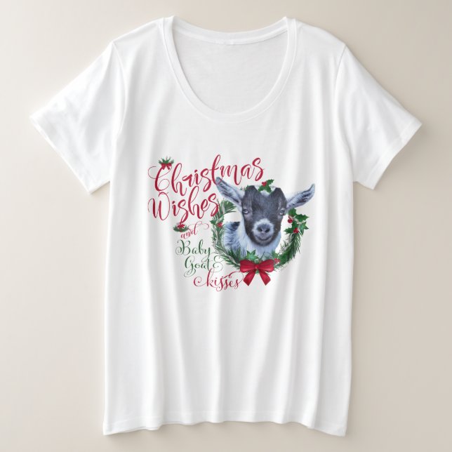 Camiseta GOTA | O Natal Deseja O Bebê De Cabra (Frente do Design)