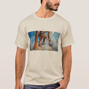Camiseta gotas de água surfando
