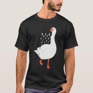 Camiseta Gotas de chuva rolando para trás