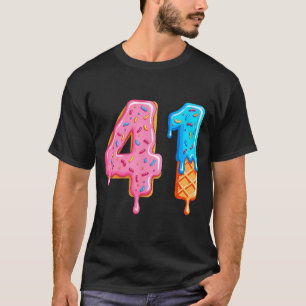 Camiseta Gotejamento 41 Meme Estilo de Beisebol Legal Númer
