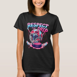 Camiseta Gotejamento de Hockey para Meninos Sorvete Gotejam