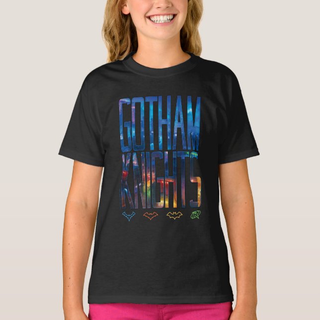 Camiseta Gotham Knights City Lettering (Frente)