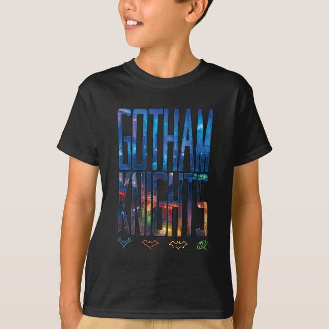 Camiseta Gotham Knights City Lettering (Frente)