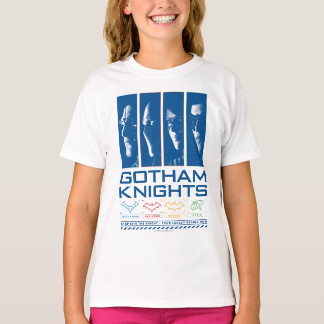 Camiseta Gotham Knights Face Painéis (Frente)