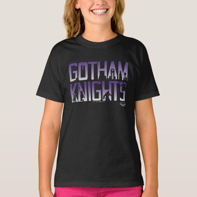 Camiseta Gotham Knights Silhouettes no título (Frente)