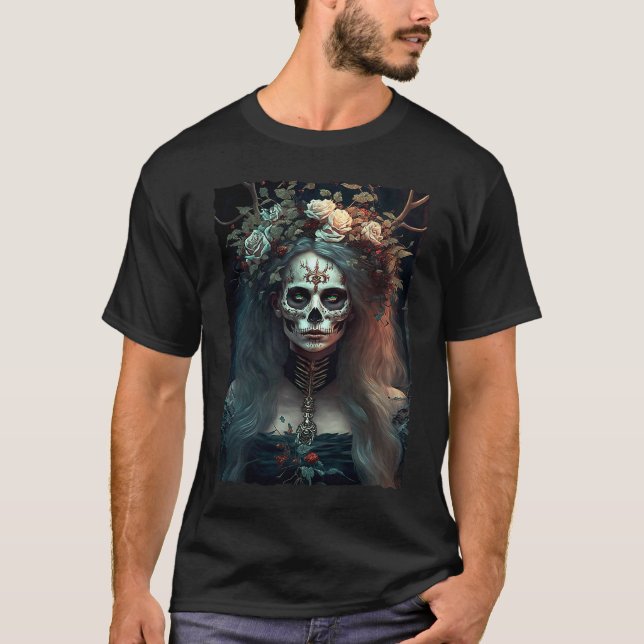 Camiseta Gothic Fairycore Aesthetic Dark Art Horror Grunge (Frente)