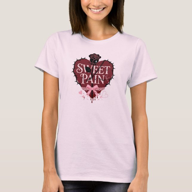 Camiseta Gothic Sweet Pain Thorny Heart Bandana (Frente)