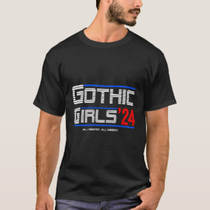 Camiseta Gótica Amantes Gótico Meninas 24