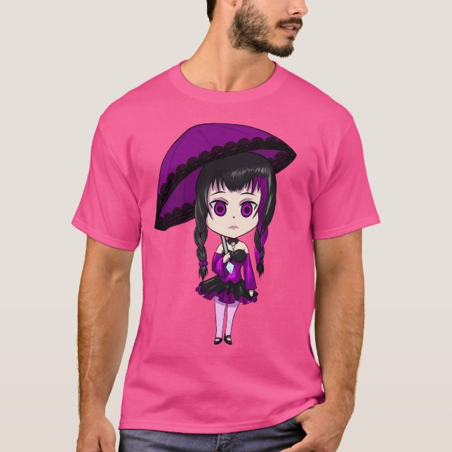 Camiseta Gótica Chibi (Frente)