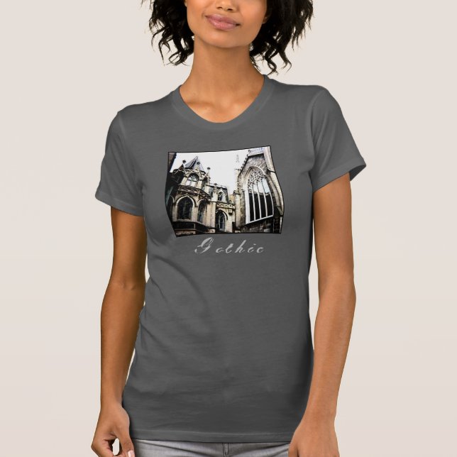Camiseta 'Gótica' das Senhoras (Frente)