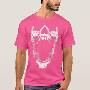 Camiseta Gótica Jawbone Gótica Cabeça Crônica Arte Emo Punk