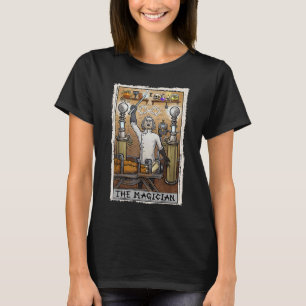 Camiseta Gótica O Cartão Tarot Mágico Halloween Mad Scien