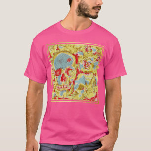 Camiseta Gótica Skeleton Dark Academia Grunge PunkRoc