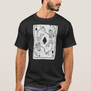 Camiseta Gótico Ace De Espadas Esqueleto Grunge Punk Satani