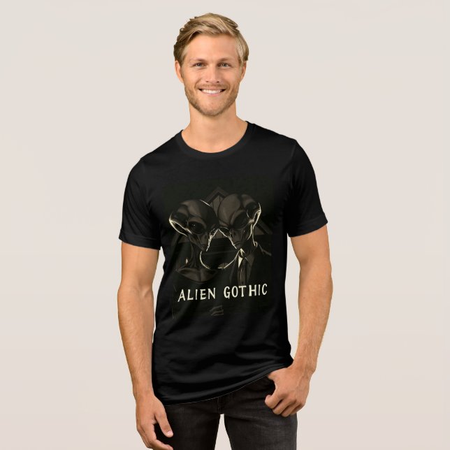 Camiseta Gótico alienígena - Retrospectivo Encontra Drama A (Frente Completa)