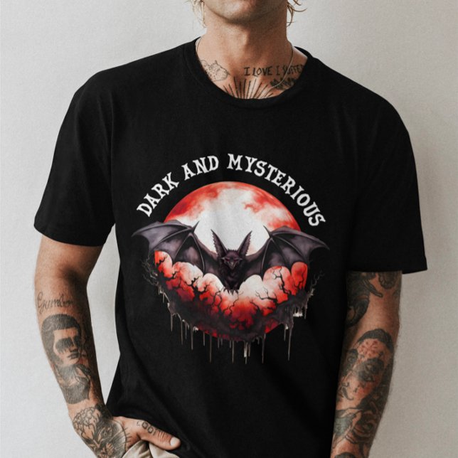 Camiseta Gótico assustador Escuro e Misterioso Dia das Brux (Criador carregado)