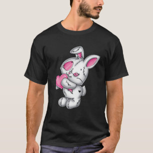 Camiseta Gótico Coelhinho Cute Assustador Emo Gótico Coel