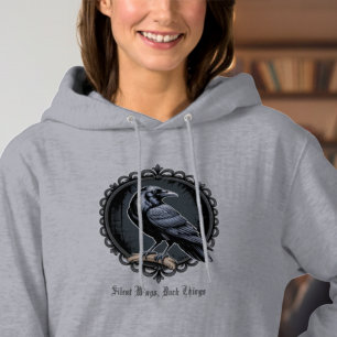 Camiseta Gótico Corvo Academia Alternativa Sombria