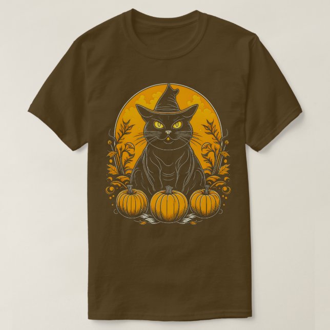 Camiseta Gótico de Bruxas Gótica Pumpkins (Frente do Design)
