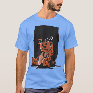 Camiseta Gótico de Pastel do Urso de Óleo Negro