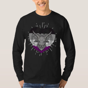 Camiseta Gótico De Satanismo Lgbt Pentagrama Asexual