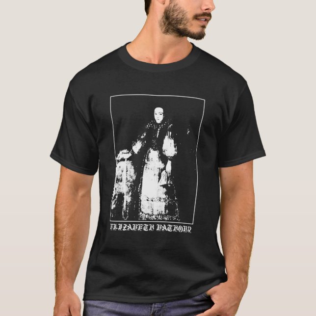 Camiseta Gótico de Vampiro da Condessa Elizabeth Bathory (Frente)