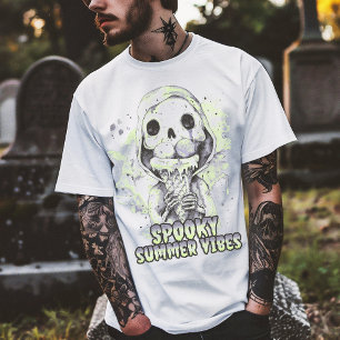 Camiseta Gótico de Verão Spooky Summer Vibes
