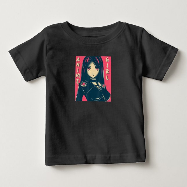 Camiseta Gótico de Vestuário de Animação Manga Otaku Kawaii (Frente)