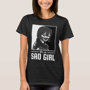 Camiseta Gótico Emo Anti-Social Soft Suave Para A Rapariga