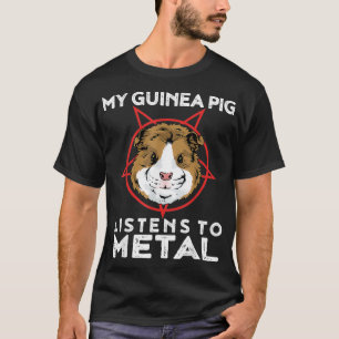 Camiseta Gótico Engraçado E Animal De Metal Pesado