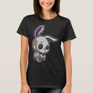 Camiseta Gótico Escuro Emo Rabbit Gótico Bonny Doll