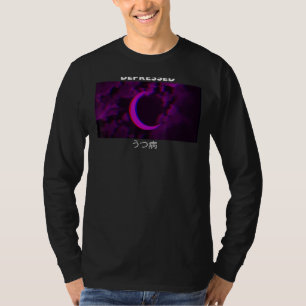 Camiseta Gótico estético de onda púrpura deprimida