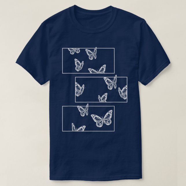 Camiseta Gótico estético Fairycore Grunge Butterfly (Frente do Design)