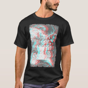 Camiseta Gótico estético Vaporwave Satanás Escuro Arte Escu