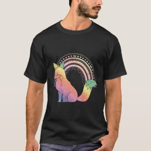 Camiseta Gótico F de Pastel Arco-Íris de animais com estéti