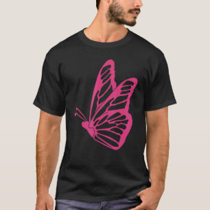 Camiseta Gótico F Fairycore, Bacana, Borboleta de Teto