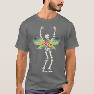 Camiseta Gótico Fairycore Aestic Skeleton Fairycore Grunge