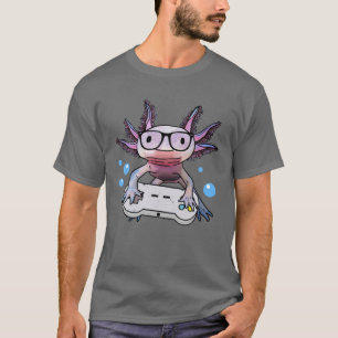 Camiseta Gótico Gamesolotl Axolotl Video Gamer Kawaii Past