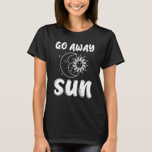 Camiseta Gótico Goth Punk Gothcore Emo Oculto Lua Gráfico