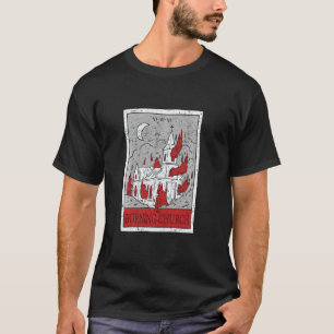 Camiseta Gótico Gothic Tarot Occult Burning Church