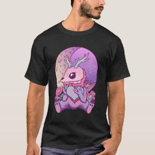 Camiseta Gótico Kawaii Pastel Creepy Skul Ele Criptid Wendi