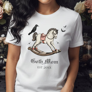 Camiseta Gótico Mãe Rosa, Cavalo Rochoso Vitoriano